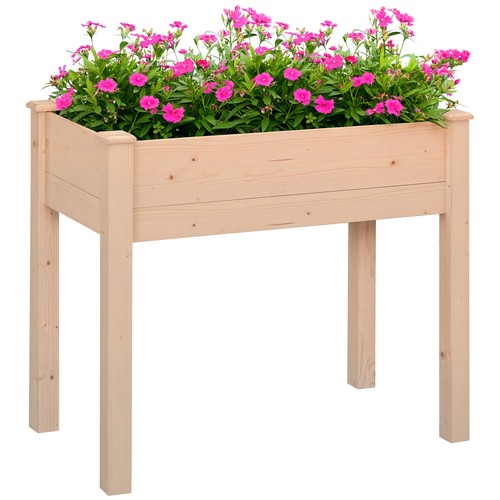 Outsunny garden wooden - wooden, planter