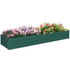 Outsunny Galvanised Raised Bed