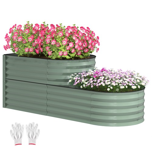 Outsunny tier galvanised - 2-tier,