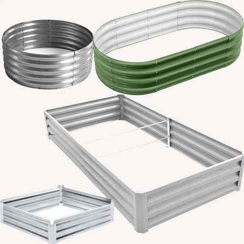 Galvanised steel raised garden - steel,