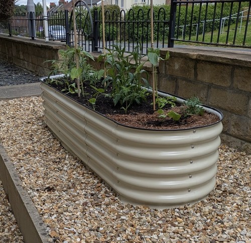 Metal raised garden - , bed