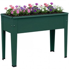 Outsunny Raised Planter, Metal