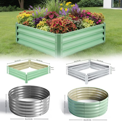 Metal garden raised bed - garden,