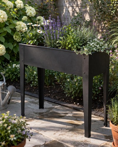 Metal raised garden bed - raised,